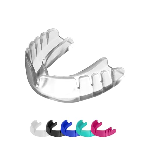OPRO Snap-Fit Mouth Guard, Instant Fit (Clear) Adult - color: Clear, size: Adult (Age 11+)
