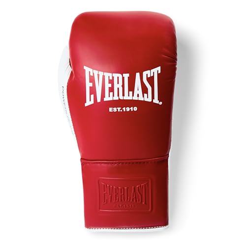 Everlast Powerlock OG Pro Boxing Gloves - color: Red/White, size: 10oz X-Large