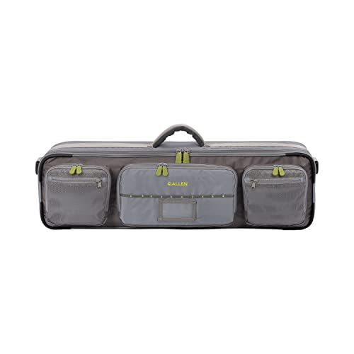 Allen Company Cottonwood Fly Fishing Rod & Gear Bag Case, Hold up to 4 Fishing Rods, Heavy-Duty Honeycomb Frame - Gray/Lime or Olive Green