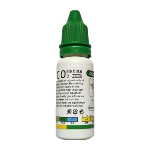 Aquatic CO2 Glass Drop Checker - Fish Tank Test CO2 Kit, Aquatics Co2 Drop Checker Solution, Functional Aquarium co2 kit, quickest co2 Drop Checker for CO2 System, Aquarium Tank - color: Test solution