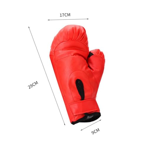2 Pair Boxing Gloves Punching Bag Gloves Hands Protection Comfortable Punch Mitts Sparring Gloves PU Leather for Grappling