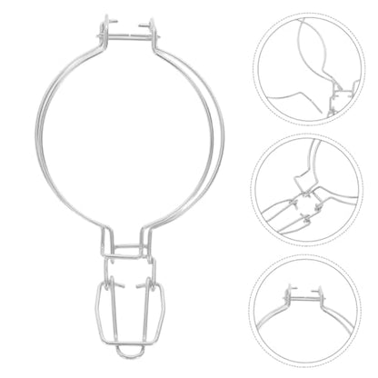 Tofficu 2pcs Stainless Steel Spring Sealing Clips for Glass Jars 93mm Wire Buckles Food Preservation Airtight Seal for Kitchen Canning and Storage