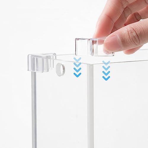 Fish Tank Corner Protector, 4PCS Fish Tank Edge Protector Clear Fish Tank Support Tools Clear Aquarium Fish Tank Glass Cover Protector Easy Install,10mm