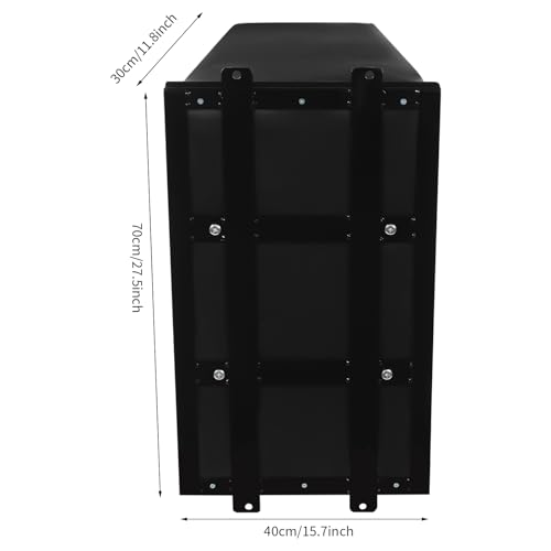 Wall Mount Punching Bag – Space-Saving Boxing Training Equipment for Hooks, Uppercuts & More (15.7x11.8x27.5in) - Durable PU, EVA, Steel Design for Home Gym - color: Black