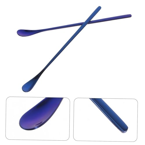 Toddmomy 2pcs Stainless Steel Small Pet Feeding Spoon Practical Reptile Food Scoop for Lizards and Small Animals Design for Easy Use