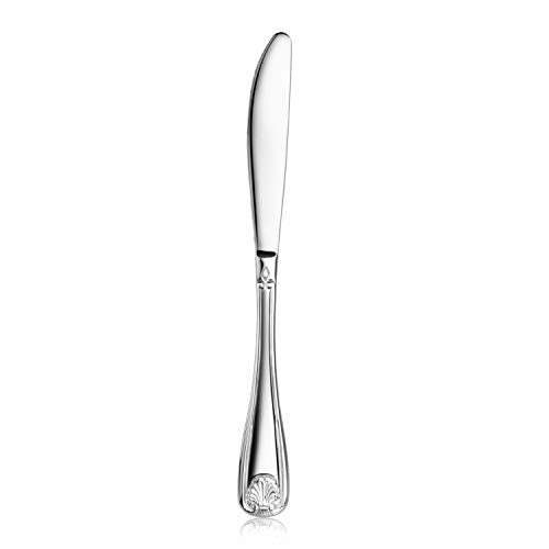 New Star Foodservice Shell Pattern 18/0 Stainless Steel Dinner Knife, 8.6-Inch, Set of 12, Commercial Grade - size: Dinner Knife (8.6-inch)