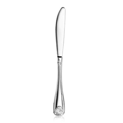 New Star Foodservice Shell Pattern 18/0 Stainless Steel Dinner Knife, 8.6-Inch, Set of 12, Commercial Grade - size: Dinner Knife (8.6-inch)