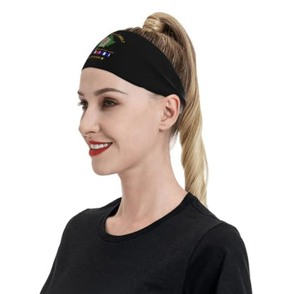 War Combat Veteran 32nd Infantry Wisconsin National Guard Sports Sweatband Headband, Moisture Wicking, Non-Slip, for Running, Workout81