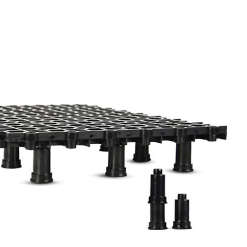 Hemobllo 2pcs Multi-Function Tank Bottom Plate, PVC Aquarium Divider with 8 Nail Set for Tanks (Black)