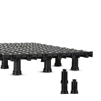 Hemobllo 2pcs Multi-Function Tank Bottom Plate, PVC Aquarium Divider with 8 Nail Set for Tanks (Black)