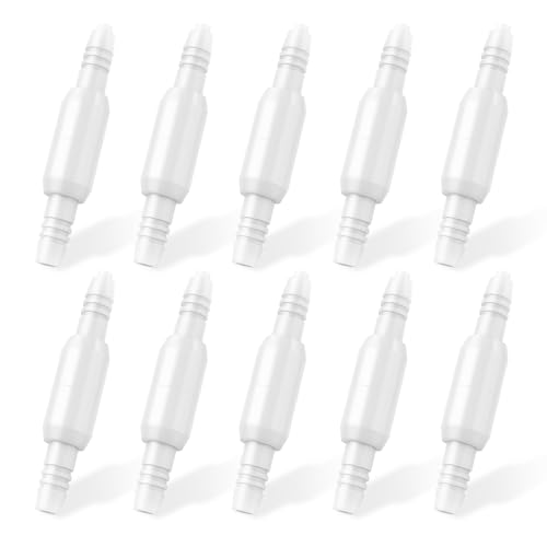 Oxygen Tubing Swivel Connectors – 10-Pack Leak-Proof 360-Degree Rotatable Oxygen Tube Connectors, Oxygen Connector Avoid Tangles