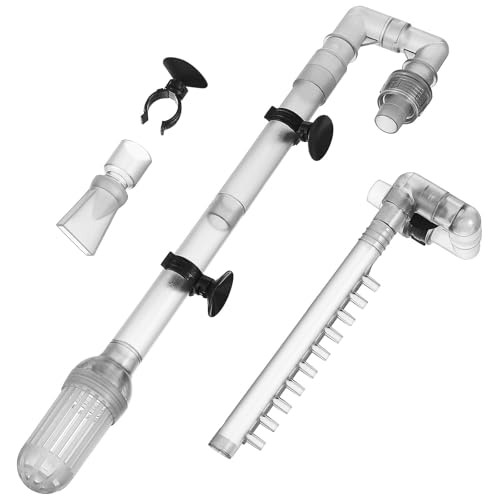 Homoyoyo Aquarium Filter Inflow & Outflow Tube Set, External Canister Filter Pipes Kit, Abs Fish Tank Water Intake & Return Tubing for 12mm Hose