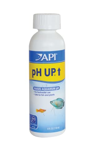 API pH UP Freshwater Aquarium Water pH Raising Solution for fish,4-Ounce Bottle, Brown - size: 4 oz