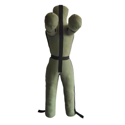 harayaa Boxing Dummy Martial Arts Training Wrestling Dummy Punching Dummy Canvas Cover Unfilled Suitable for Adults Grappling Practice Home Gym Fitness Dojo - color: 180cm Red