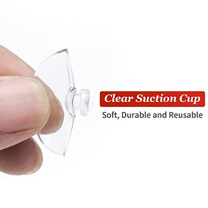 Litoexpe 10 Pieces Clear Suction Cups Without Hooks Without Holes, Small Professional Strength Sucker Pads for Home Decoration and Organization, 1.2 Inch - size: 1.2 Inch