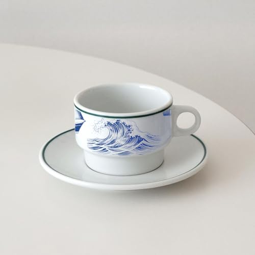 PLIGREAT 5 Pcs Marine Themed Underglaze Transfer for Pottery, 20.5x14.6in Ceramic Clay Transfer Paper Lighthouse Ship Ceramic Decals Blue Under Glaze Transfers for DIY Handicraft Supplies - style: Marine