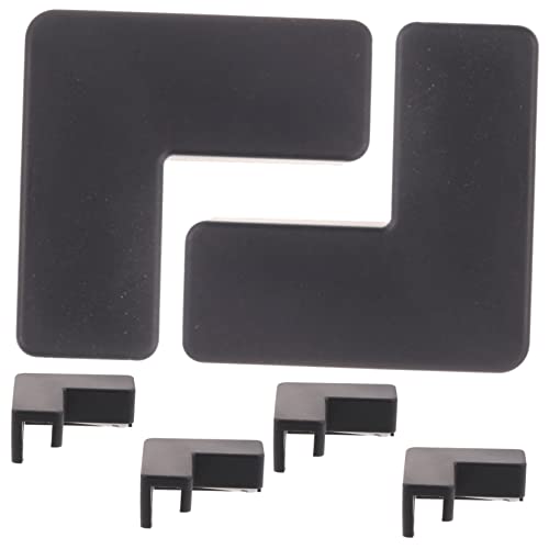 Sosoport 6pcs Fish Tank Corner Protectors Soft -Collision Edges Covers for Pet Carriers Aquariums for Safety and Comfort - color: Black