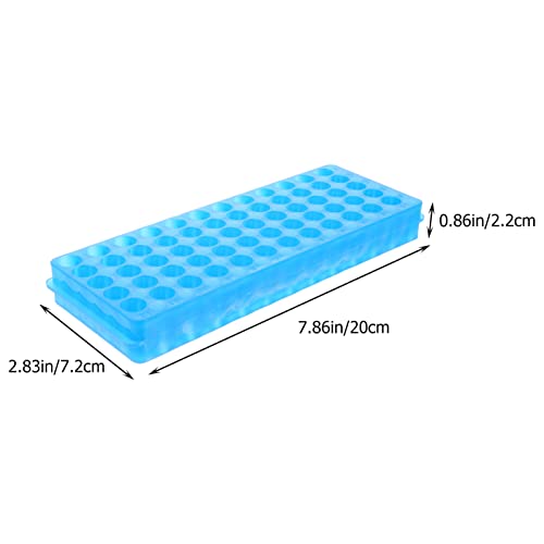 2pcs Double-Sided Test Tube Rack Slots Microcentrifuge Tube Holder Organizer for for Lab Storage and Sampling