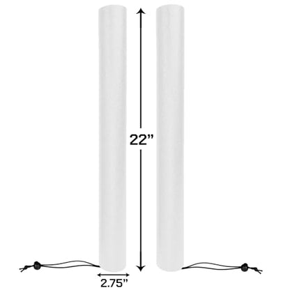 Foam Combat Training Sticks for Boxing and Martial Arts (White) - color: white