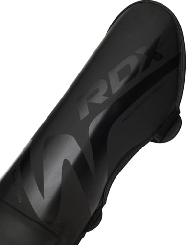 RDX Muay Thai Shin Guards for Men and Women Non-Slip Fit, Full-Contact Protection Adult Shin Pads, MMA, Kickboxing, Sparring, Taekwondo, Shin Protectors Muay Thai, Martial Arts - size: Medium
