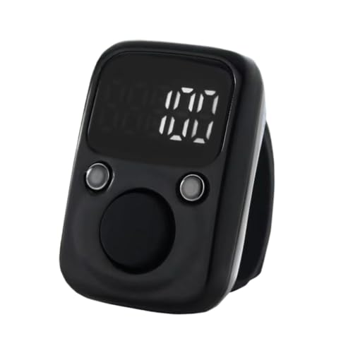 Hand Counter Clicker Portable Hand Finger Counting Clicker - color: Black