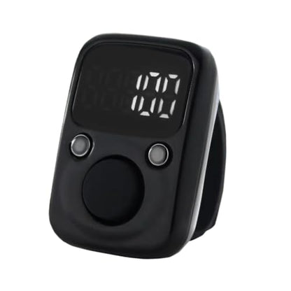 Hand Counter Clicker Portable Hand Finger Counting Clicker - color: Black