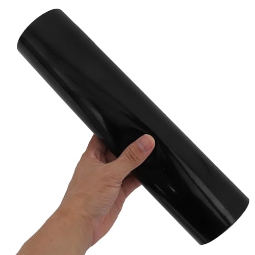 Matte Black Self-Adhesive PVC Vinyl Sheet for Craft Cutting Machines, Waterproof Permanent Vinyl Roll 30cm X 50cm for DIY Stickers, Decals, Aquarium Background and Scrapbooking