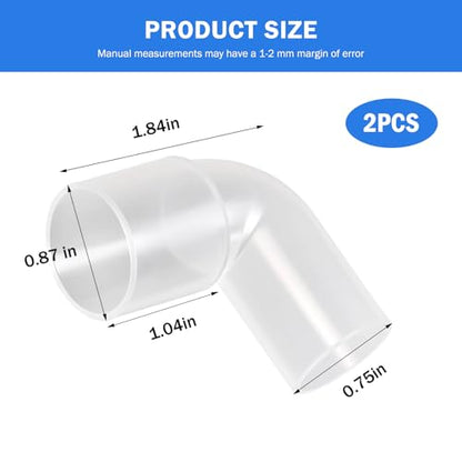 CPAP Elbow Connector Hose Adaptor Compatible with ResMed AirStart10,AirSense10,AirCurve10 and ResMed11 multiple models Machine ResMed 37394 Tubing Elbow Connector Replacement Kit