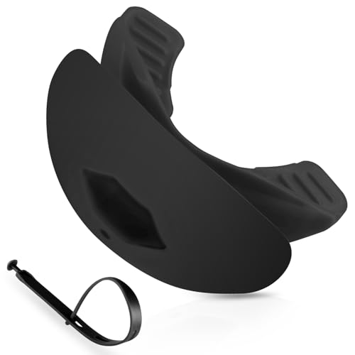Gy Football Mouth Guard Football Mouthpiece, Mouthguard with Strap for Hockey/Lacrosse/Wrestling/Boxing/Basketball, Fits Adults/Youth/Kids 11+ (Black) - color: Black