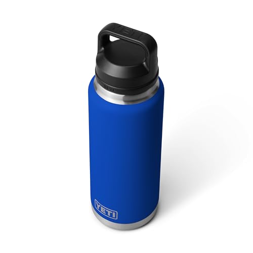 YETI Rambler 36 oz Bottle, Vacuum Insulated, Leakproof, Stainless Steel with Chug Cap - color: Royal Blue