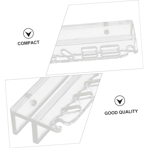 TOYANDONA Acrylic Fish Tank Tool Holder Seven Storage Organizer for Aquarium Cleaning Tools Maintenance Stand for Easy Access and Installation