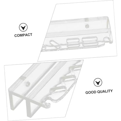TOYANDONA Acrylic Fish Tank Tool Holder Seven Storage Organizer for Aquarium Cleaning Tools Maintenance Stand for Easy Access and Installation