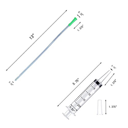 10pcs 20ml Plastic Syringes with 4pcs 13inch Tubing, Syringe for Liquid in Scientific Lab, Pet Feeding, Glue Syringe for Craft Making, Epoxy Resin, Lubricant, Sealants, Lip Gloss Filling and Supplies - size: 10pcs 20ml syringes with 4 tubings