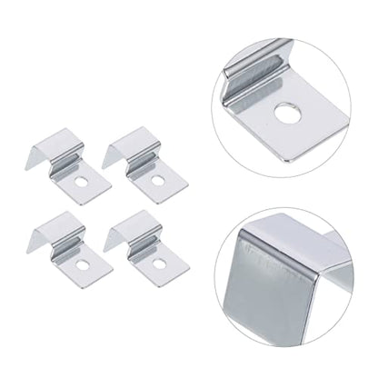 SaditY 12 Pcs Support Frame Fish Tanks Cover Holders Aquariums Glass Cover Clip Glass Aquarium Tank Fish Tank lid Holder Support Aquarium Cover Bracket Cover Plate Stainless Steel