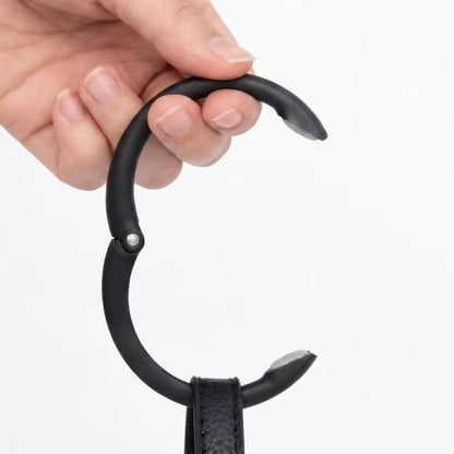 Clipa Bag Hangers The Ring that Opens into a Hook, Closes Automatically - color: Matte Black