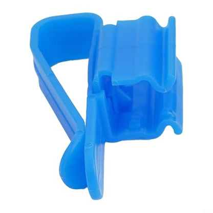 5Pcs Aquarium Hose Holder Clips, ABS Fish Tank Water Pipe Clamp Mounting for 8-16mm Diameter Tubing, Secure Grip Fixture for Aquarium Maintenance(blue) - color: blue