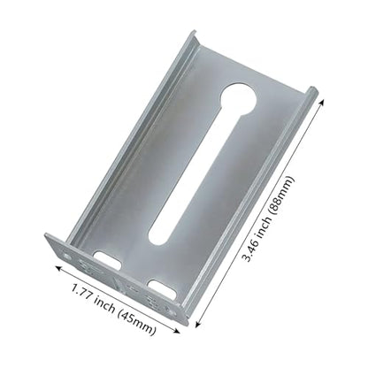 LONTAN Rear Mounting Brackets for Drawer Slide 1 Pair Cabinet Drawer Bracket for Face Frame Cabinets Kitchen Replacement Parts for 1.77 inch(45mm) Width Furniture Gildes - size: 1.77 Inch