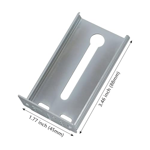 LONTAN 10 Pairs Rear Mounting Brackets for Drawer Slide Cabinet Bracket Drawer Track Guide Kitchen Replacement Parts for 1.77 inch Width Furniture Gildes