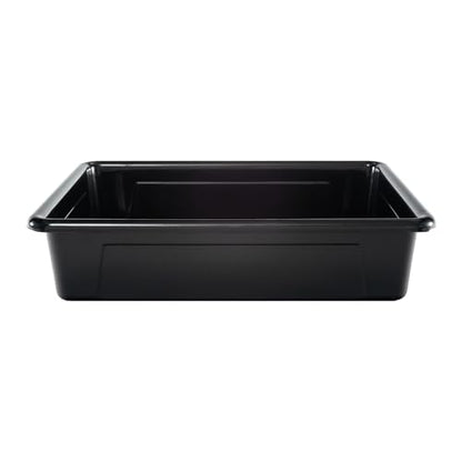 Storex Storage Tray, Letter Size, 10 x 13 x 3 Inches, Black (1 Tray only) (Pack of 4) - size: 13" x 10" x 3" (Pack of 4)