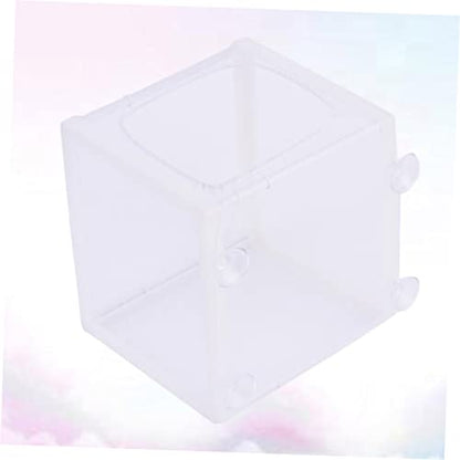 Angoily 3pcs Aquarium Breeder Net Baby Fish Net for Tank Fish Breeding Net with Suction Cup White Polyester Net Frame Survival Rate Enhancer for Fish Tank