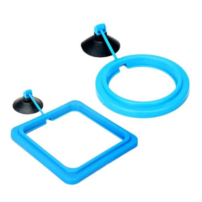 2pcs Fish Tanks Feeding Rings Small Fishes Feeders Rings Circle Buoyance Fish Feeders for Easy Installation and Cleaning