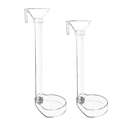1 Set Aquarium Acrylic Feeding Tube Bowl Aquarium Shrimp Fishtank Acrylic Feeding Tools Anti-Drift Feeding Feeder - size: 22cm