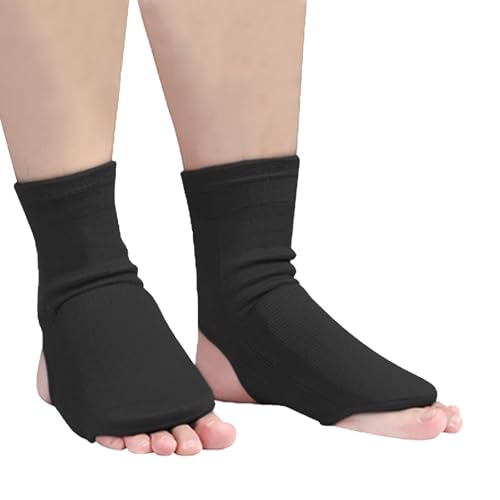 Training Instep Guards Boxing Kickboxing Foot Protector Gear Sports Feet Gear Support for Men Women Kids - color: Black, size: Large