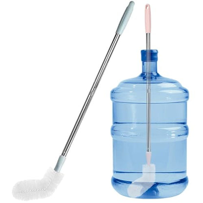 2 Pack 29.5" Bottle Brush Extra Long Stainless Steel Bottle Brushes Bendable Nylon Brush Durable 5-Gallon Water Bucket Cleaner Brushes 360° Scrubbing for Tanks, Barrels & Big Bottles (Opening > 1.7")