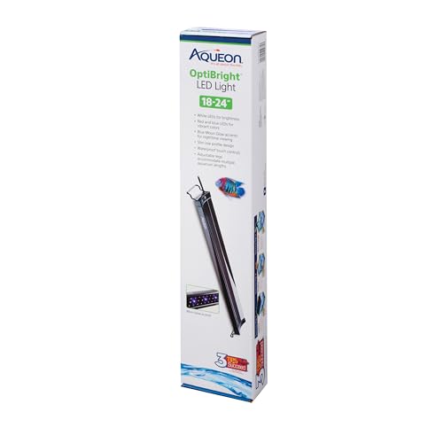 Aqueon LED OptiBright Fish Tank Aquarium Light Fixture, 18-24 Inch - size: 18-24 Inch
