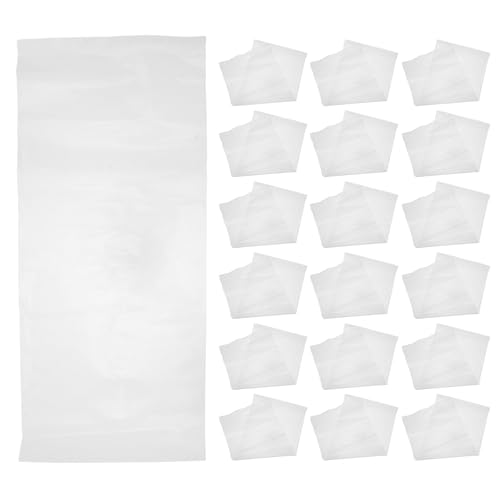 50PCS Live Fish Bags: Open Top Plastic Bags for Live Fish Transport, Shipping - 4.3 Mil Thick - 14x6 Inches - Leak-Resistant Clear Containers for Transporting Marine