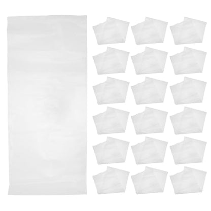 50PCS Live Fish Bags: Open Top Plastic Bags for Live Fish Transport, Shipping - 4.3 Mil Thick - 14x6 Inches - Leak-Resistant Clear Containers for Transporting Marine