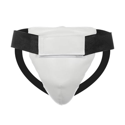 Various Sport Groin Guard Protective Cup Suitable for Combat Training Hockey Football Breathable Design Universally Fit Youth Soldierly Creativity Guard - color: White womens large