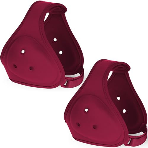 Jerify 2 Pcs Wrestling Headgear for Kid Youth, Dark Red - color: dark red