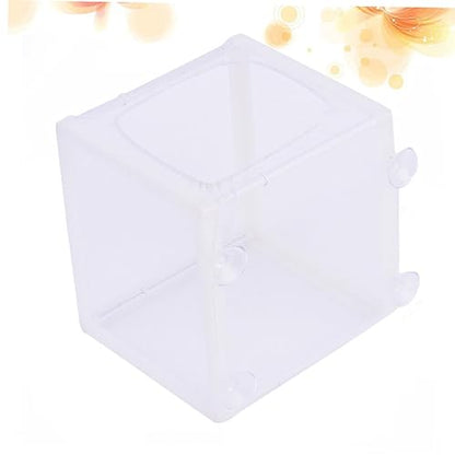 FOMIYES 3pcs Aquarium Fish Tank Breeding Box Fish Net for Isolation Net Box with Suction Cups